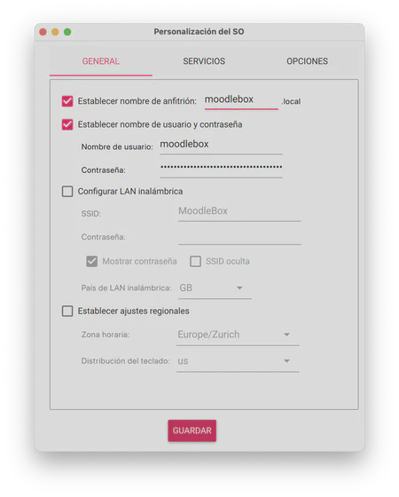 Configuración de Raspberry Pi Imager